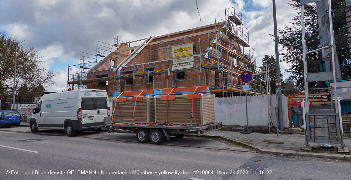28.03.2023 - Baustelle Niederalmstraße 16 in Neuperlach